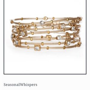 Whispers (3) Gold and faux diamond Women's Bracelet